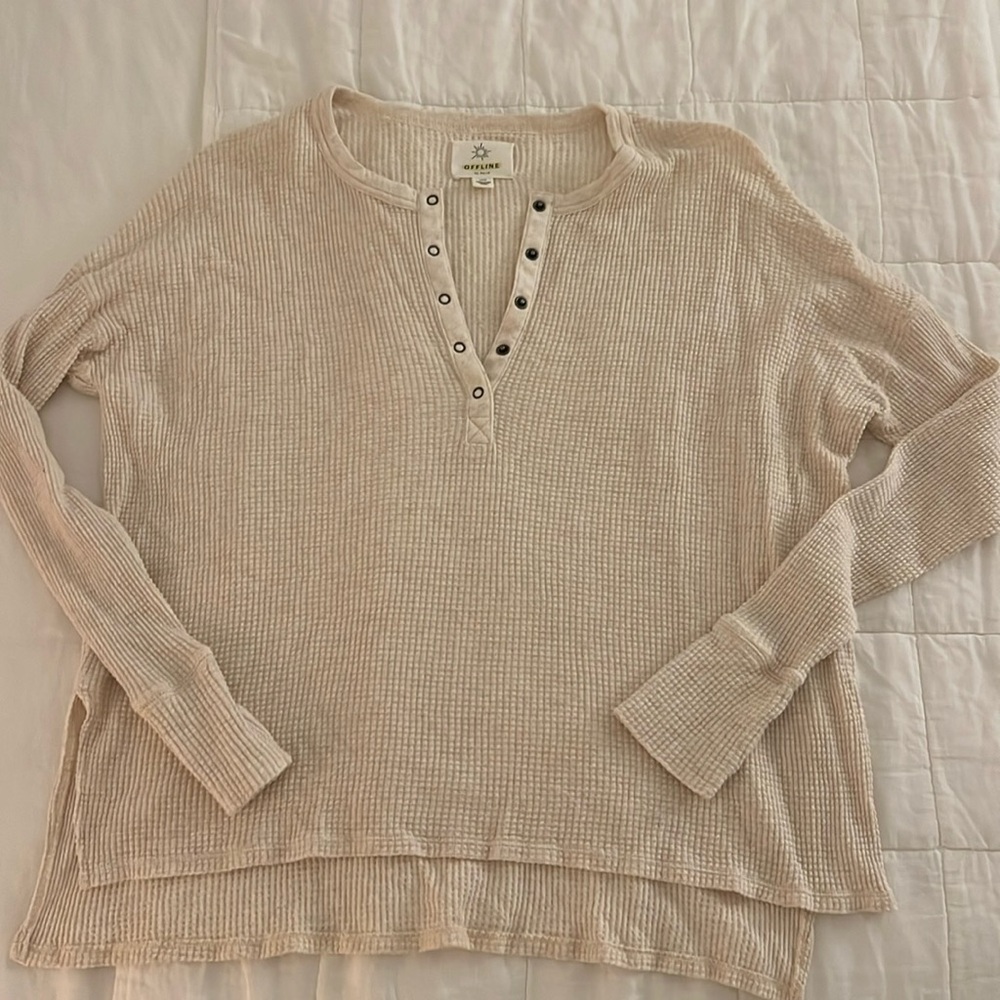 Aerie Offline waffle Henley